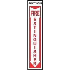 Hillman English White Fire Extinguisher Decal Sign