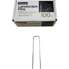 Greenscapes 1 4-1/2 Fabric Garden Staples 100 Pack