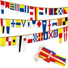 Anley Maritime Signal Code String Flags Set of 40 Flags 5.5 x 18 in 40 Feet