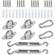 Silver Awnings Backyard Expressions Sun Shade Sail Hanging Hardware Kit