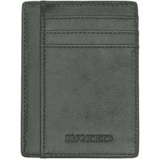 Breed Mens Chase Genuine Leather Front Pocket Wallet - Green
