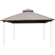 Beige Pavilion Roofs Acacia Gazebo Roof 4x4m