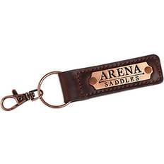 Arena Saddles Keyring - Brown