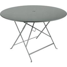 Foldable Outdoor Dining Tables Fermob Bistro Ø117cm - Lapilli Grey