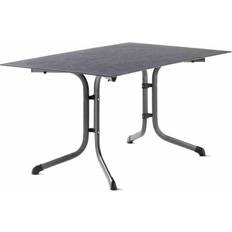 Argent Tables de Jardin Sieger Table Pliante 140 x 90 cm Plateau Polytecanthractite