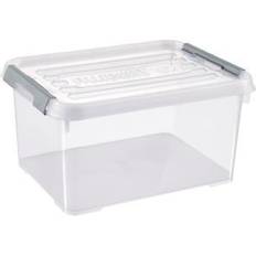 Curver Handy Plus with Lid 15L in Transparent/Silver 39x29x20 cm Storage Box