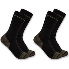 Carhartt Herren Socken Carhartt Midweight Cotton Blend Steel Toe Boot Sock 2-pack - Black