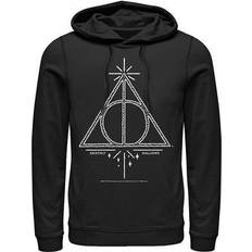 Fifth Sun Harry Potter Deathly Hallows Symbol Pull Over Hoodie - Black