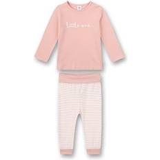 Sanetta Baby Flicka Lång Pyjamas - Silverrosa
