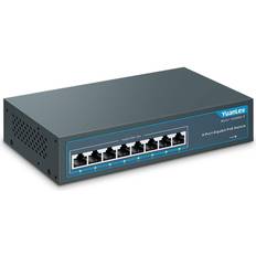 802.3af 8 Porte Gigabit Poe Switch 1000mbps 120w 802.3af