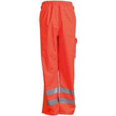 5XL Work Pants Elka Dry Zone Visible Waist Trousers - Fl Yellow