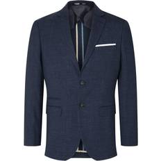 Wolle Jacketts Selected Linen Blend Jacket - Dark Navy