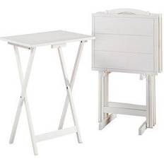 Beige Tray Tables Linon Serpentine Collection 15A8088TT Tray Table