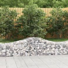 vidaXL 200 50 40/60 cm/ 3 pcs Arched Gabion Basket Galvanised Gabion