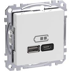 Schneider Electric ELSO USB Ladestation Weiß