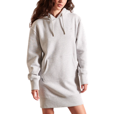 Superdry Damen Pullover Superdry Vintage Hoodie Dress - Light Grey