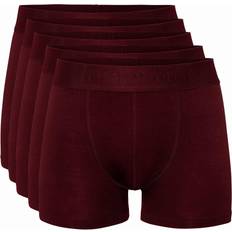 Resteröds Boxer Bamboo 5-pack - Burgundy