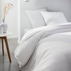 Housses de couette Today Parure Lit Double "Prestige" - Gris Acier - 240 x 260 cm Housse de couette Blanc, Gris (240x220cm)