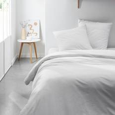 Housses de couette Today Parure Lit Double En Percale De Coton Craie - Blanc - 220 x 240 cm Housse de couette Blanc (240x220cm)