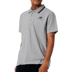 New Balance Man Polo Shirts New Balance Classic Short Sleeve Polo - Athletic Grey