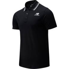 New Balance Man Polo Shirts New Balance Classic Short Sleeve Polo - Black