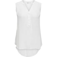 Encolure en V Chemisiers Only Jette Blouse - White/Cloud Dancer