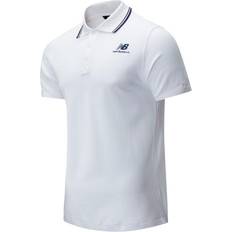 New Balance Man Polo Shirts New Balance Classic Short Sleeve Polo - White