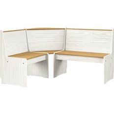 vidaXL Solid Wood Pine Corner Garden Bench