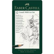 Faber-Castell Castell 9000 Graphite Pencils Art 2H-8B Set 12-pack