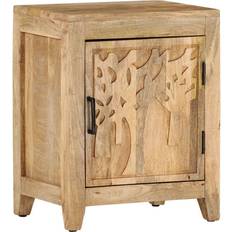 Wood Bedside Tables vidaXL Solid Mango Wood Bedside Table 30x40cm
