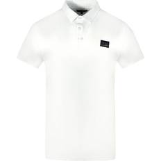 Cavalli Class Men's Patch Logo Polo Shirt - White