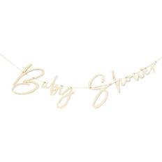 Garlands Wooden Baby Shower Beige