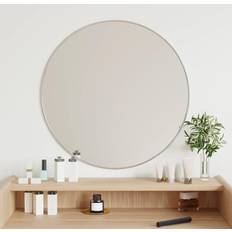 Mirrors vidaXL Silver Ø 60 cm Round Wall Mirror