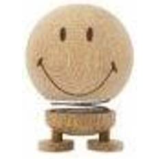 With Lighting Figurines Hoptimist Smiley M Figure Raw Oak Figurine