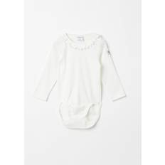 Polarn O. Pyret Ruffled Babygrow White 9-12m x