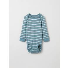 Polarn O. Pyret Striped Babygrow Blue 9-12m x