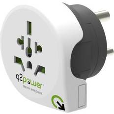 Q2 Power 1.100240 Travel adapter Welt nach Indien