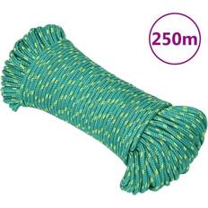 Blocs Bateau vidaXL Corde de Bateau Corde de Levage Câble d'Amarrage Ancrage Navire Lignes de Gréement Corde à Linge Vert 5 mm 250 m Polypropylène