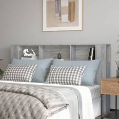 Camas y Colchones vidaXL Mueble Gris Sonoma 180x18.5x104.5 cm Cabecero