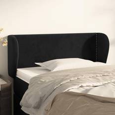 vidaXL Med Kanter Svart 93x23x78/88 cm Sammet Sänggavel