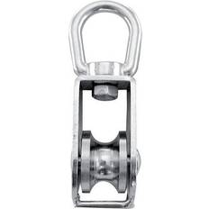 Enkelblock Rostfri 50 mm