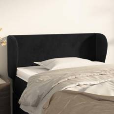 vidaXL Med Kanter Svart 93 x 23 x 78/88 cm Sänggavel