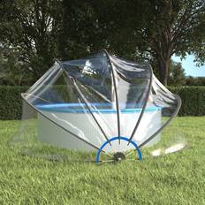 Poolteile vidaXL Pool-Kuppel Rund 467x234 cm PVC Transparent, 467 x 234 cm