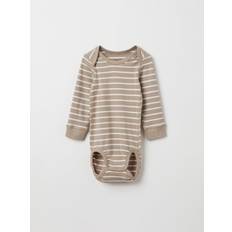 Polarn O. Pyret Striped Babygrow Brown x