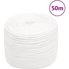 Náutica vidaXL Cuerda de barco polipropileno blanco intenso 8 mm 50 m