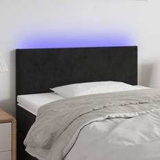 vidaXL Con LED De Terciopelo Negro 90x5x78/88 cm Cabecero