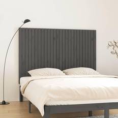 vidaXL grey, 166 Solid Wood Pine Bed Headboard