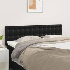 vidaXL Huvudgavlar 2 St Svart 72 x 5 x 78/88 cm Konstläder Sänggavel