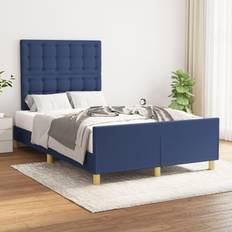 Kopfteile vidaXL Bettgestell Stoff Blau Kopfteil