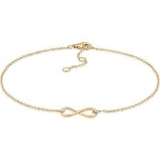 Elli Fußschmuck Infinity 925 Sterling Silber Gold 1011473101